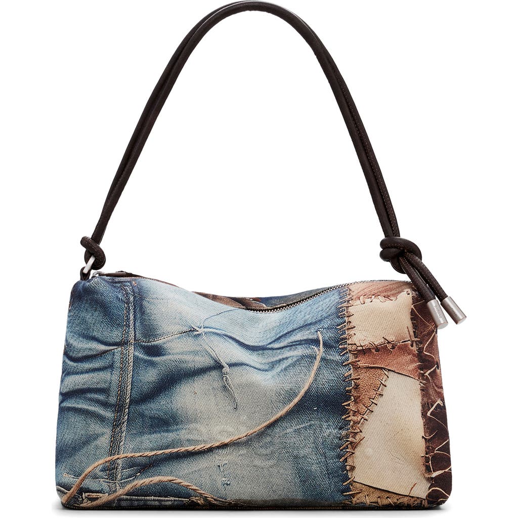 Desigual Denim Mixed Media Shoulder Bag