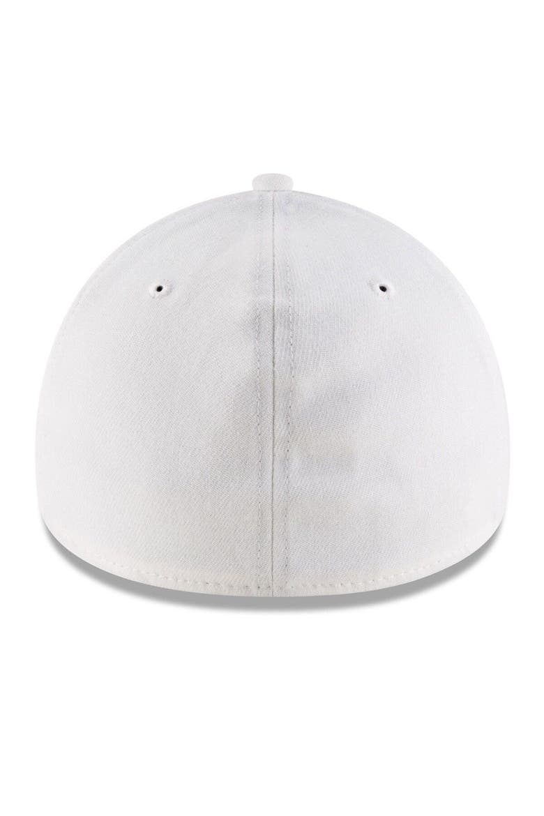 Men's New Era White Phoenix Suns 2022 NBA Playoffs Bubble Letter 39THIRTY Flex Hat, Alternate, color, White
