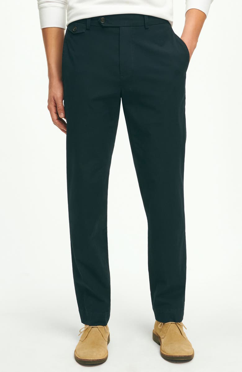 Brooks Brothers Stretch Supima<sup>®</sup> Cotton Poplin Chinos, Main, color, 