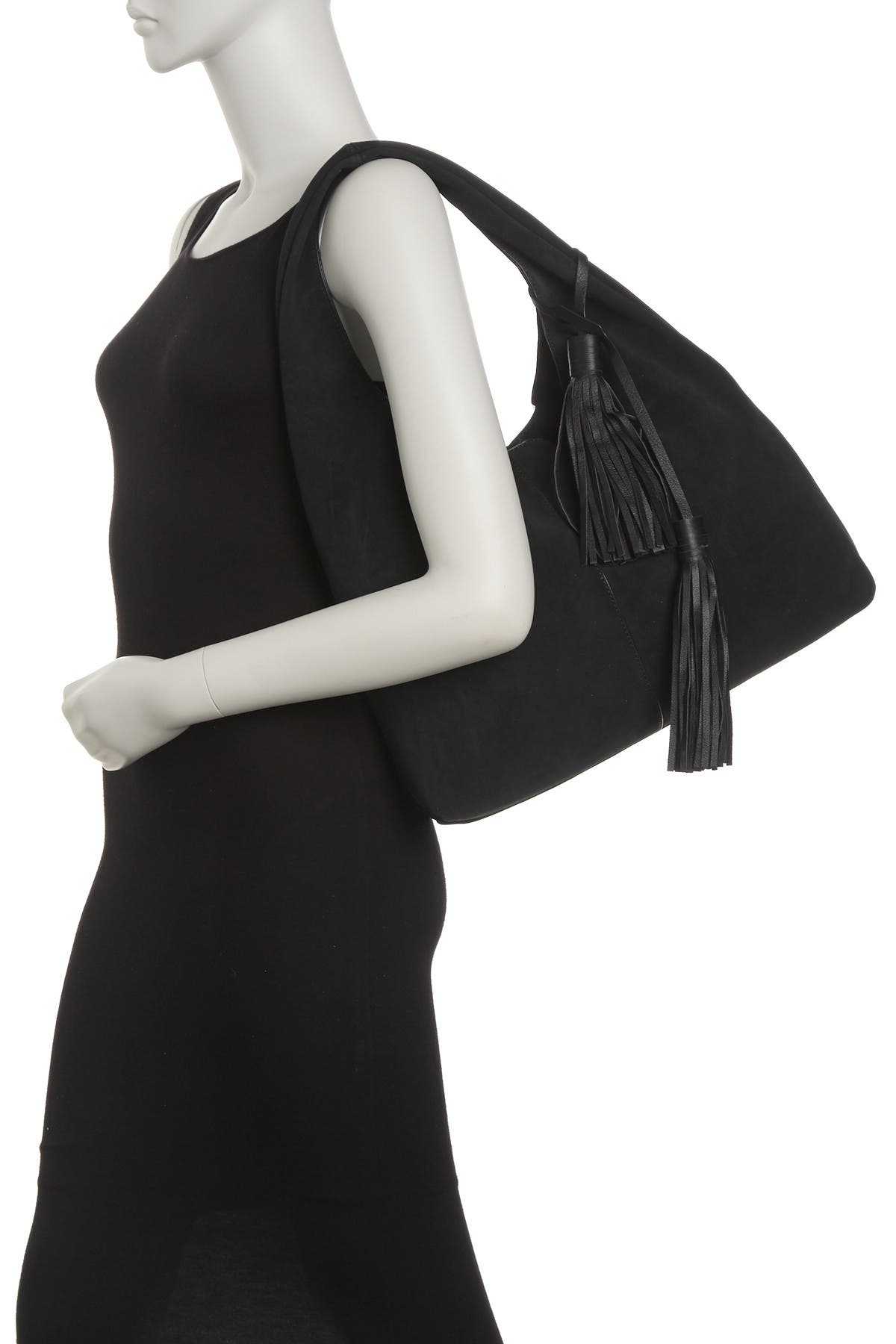 Rachel Zoe Mitchel Suede Hobo Bag, Alternate, color, 