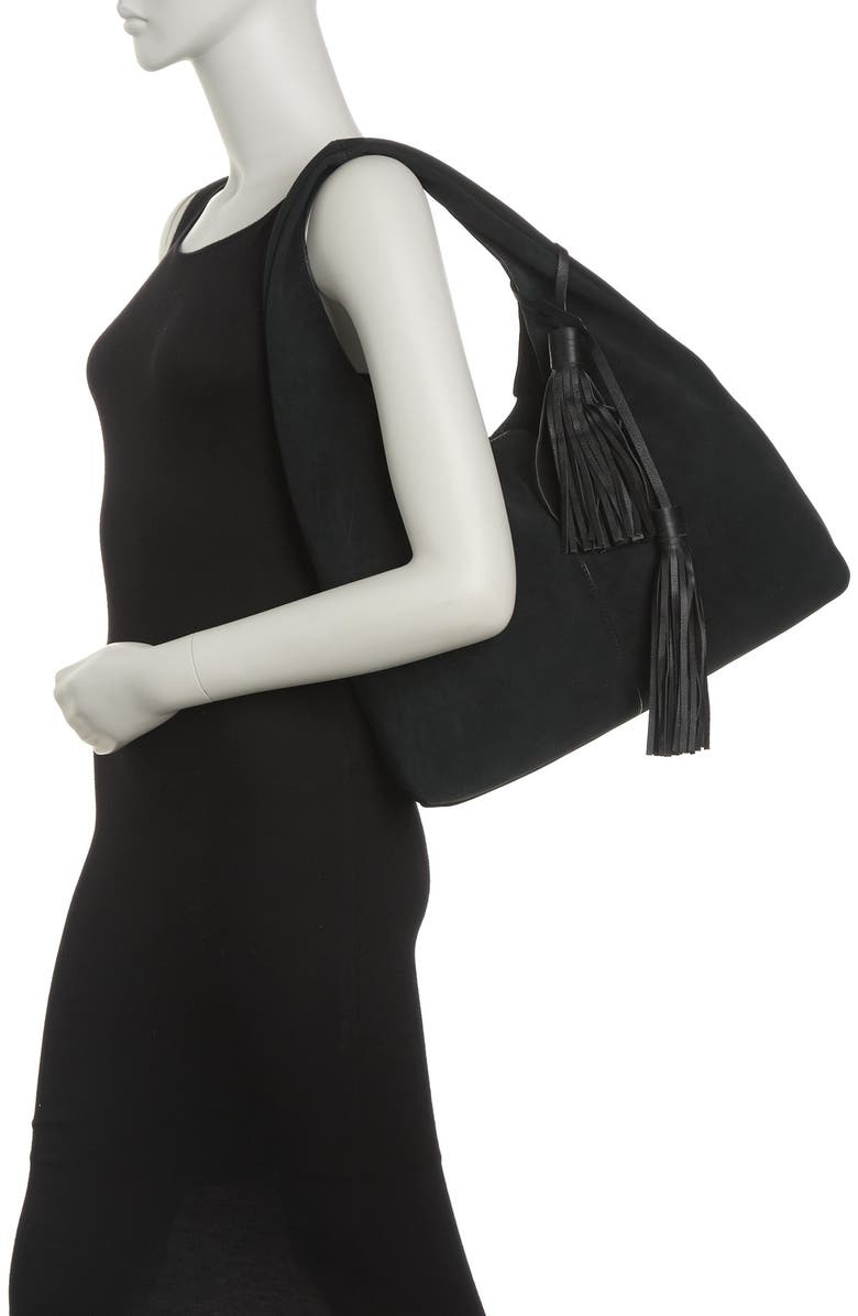 Rachel Zoe Mitchel Suede Hobo Bag, Alternate, color,