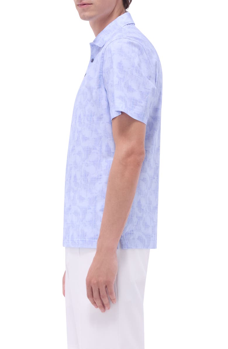 Bugatchi Victor OoohCotton<sup>®</sup> Abstract Print Polo, Alternate, color, Air Blue