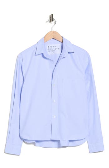 Frank & Eileen Untuckable Button-up Shirt In Blue