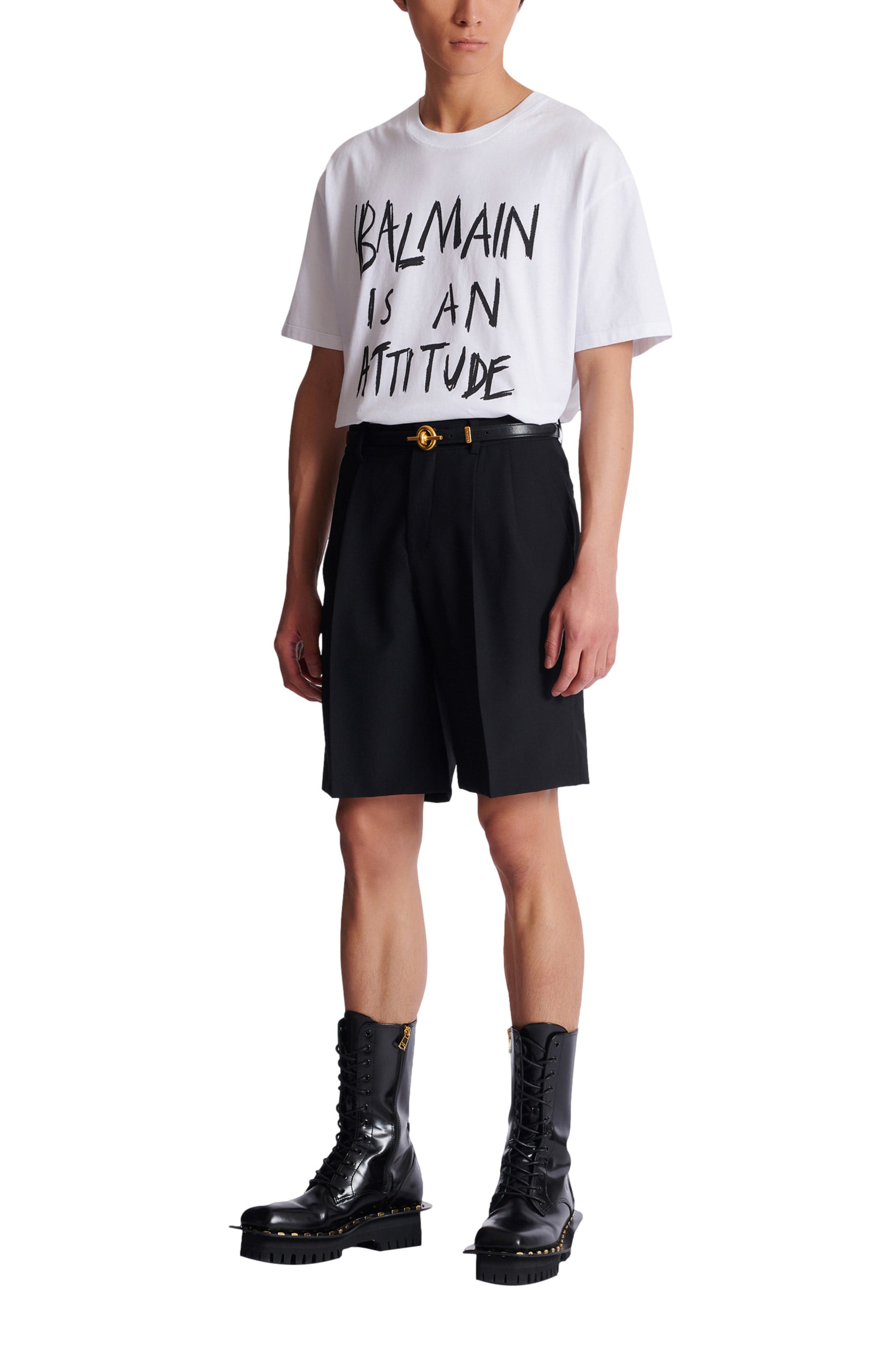 Wool darted Bermuda shorts - image 2