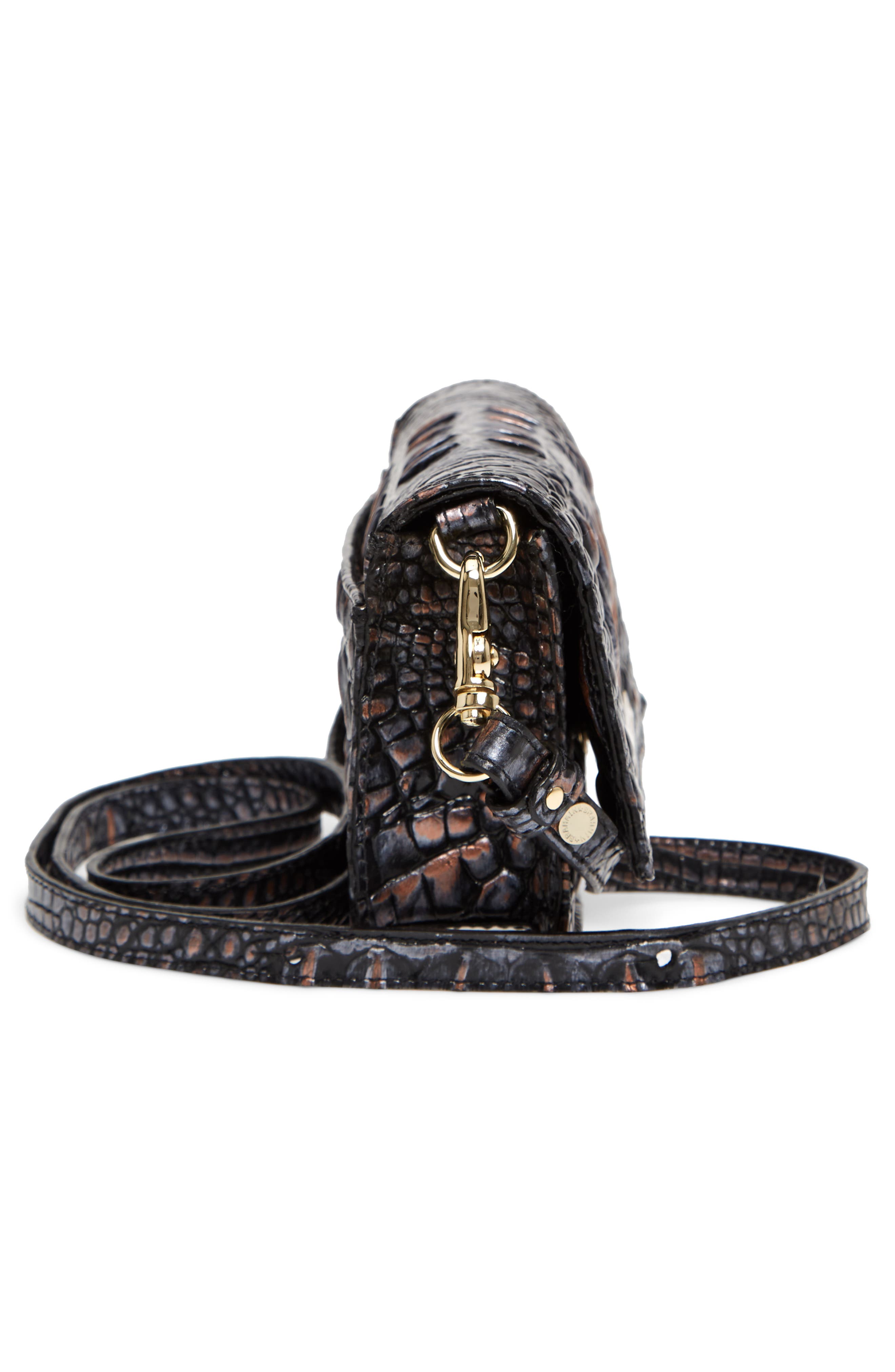 Brahmin Nadia Croc Embossed Leather Crossbody Bag, Alternate, color, 