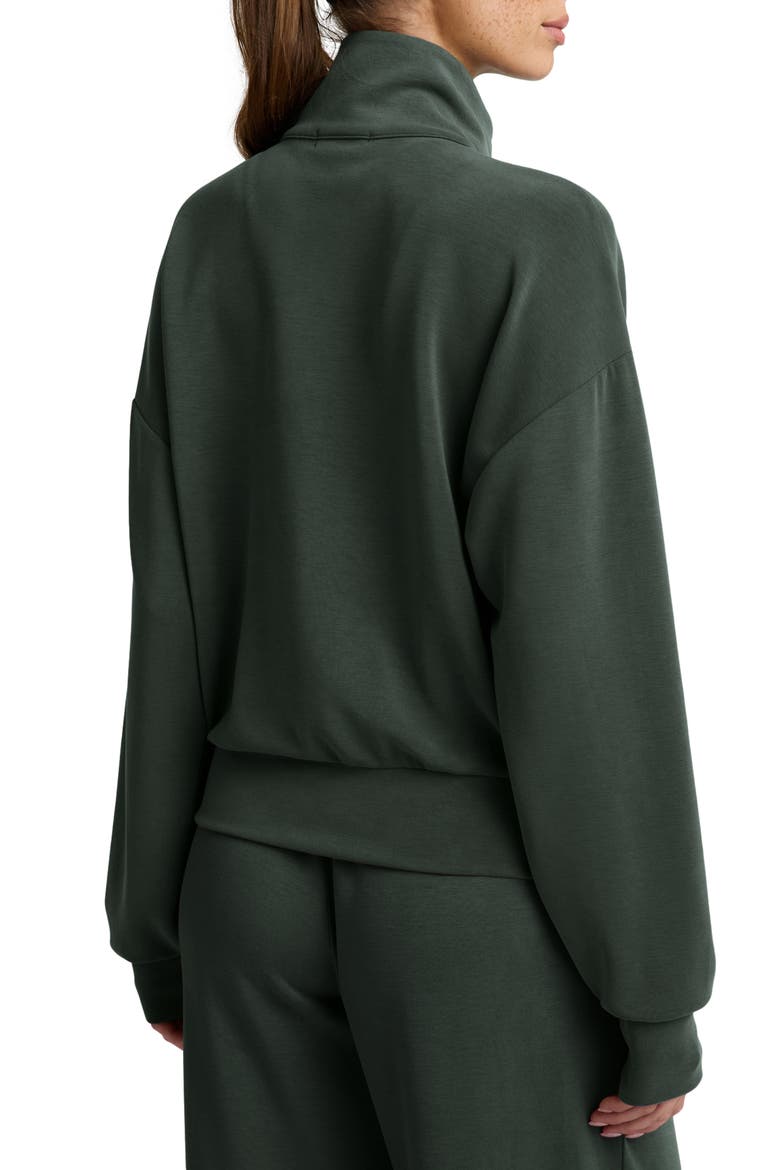 Sandwash Half Zip Pullover, Alternate, color, SLATE GREEN