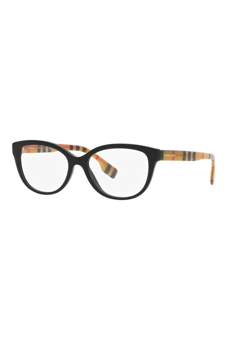 Esme 54mm Square Optical Glasses, Alternate, color, MATTE BLACK