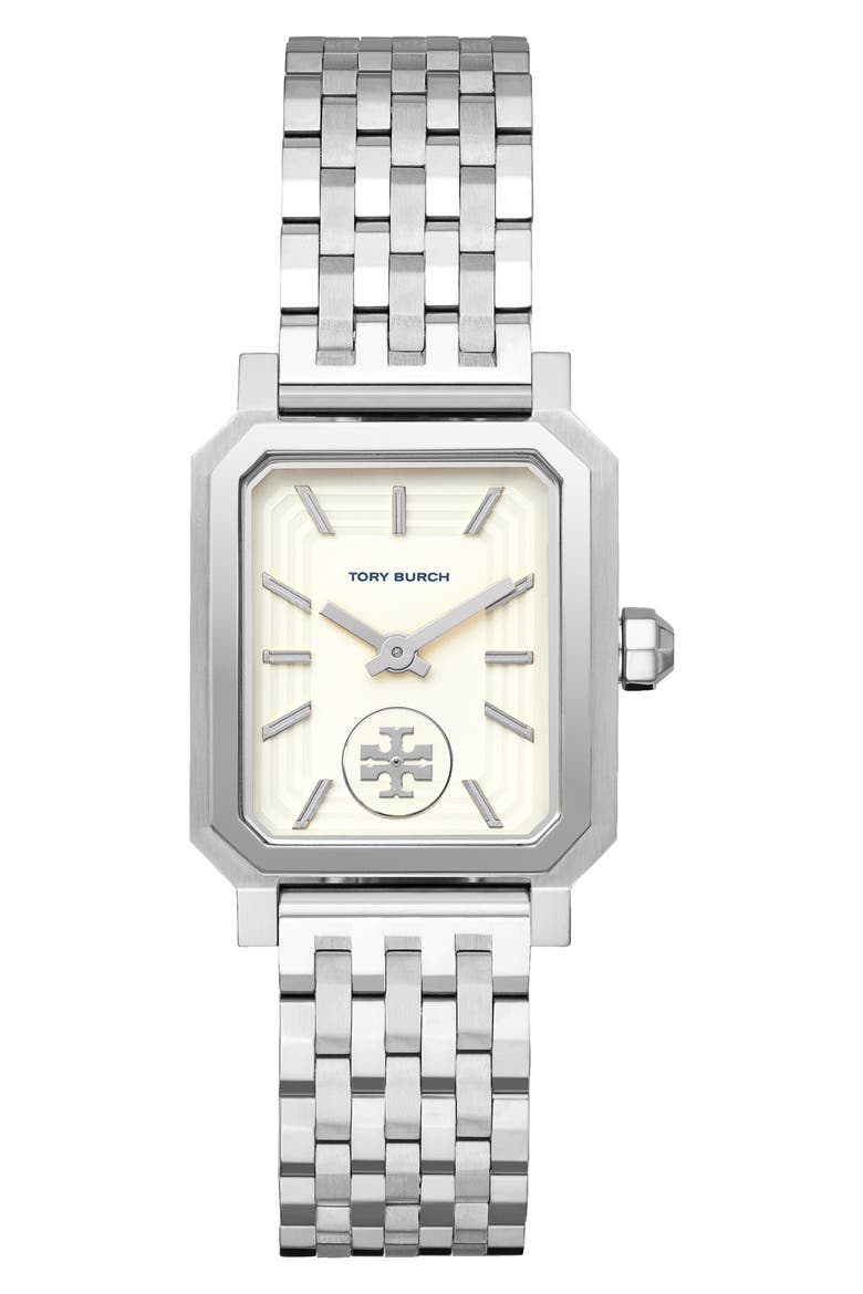 Robinson Mesh Bracelet Watch, 27mm x 29mm, Main, color, SILVER