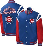 G-III SPORTS BY CARL BANKS Men's G-III Sports by Carl Banks Royal Chicago Cubs Title Holder Full-Snap Varsity Jacket