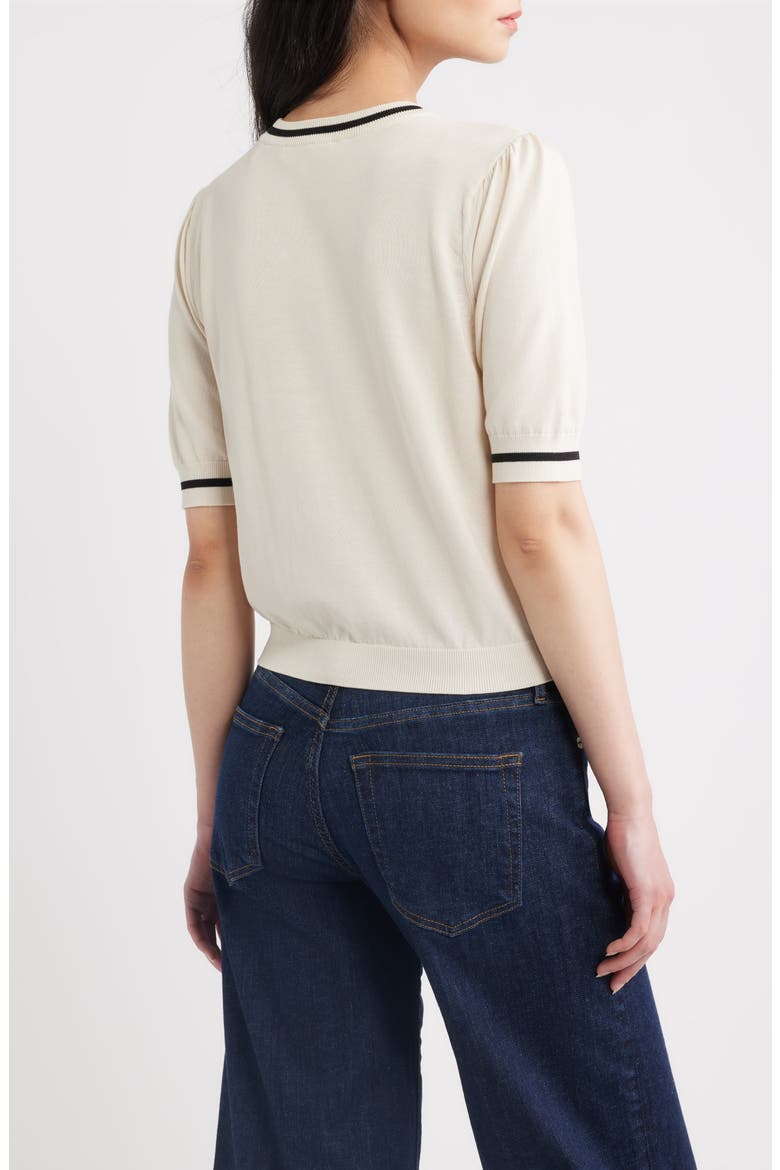 The Gathered Sweater, Alternate, color, CREAM MULTI