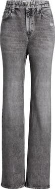rag & bone Miramar Shea Relaxed Straight Cotton Terry Sweatpant Jeans