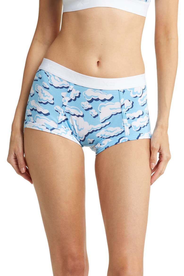 Stretch Modal Boyshorts, Main, color, IN THE CLOUDS