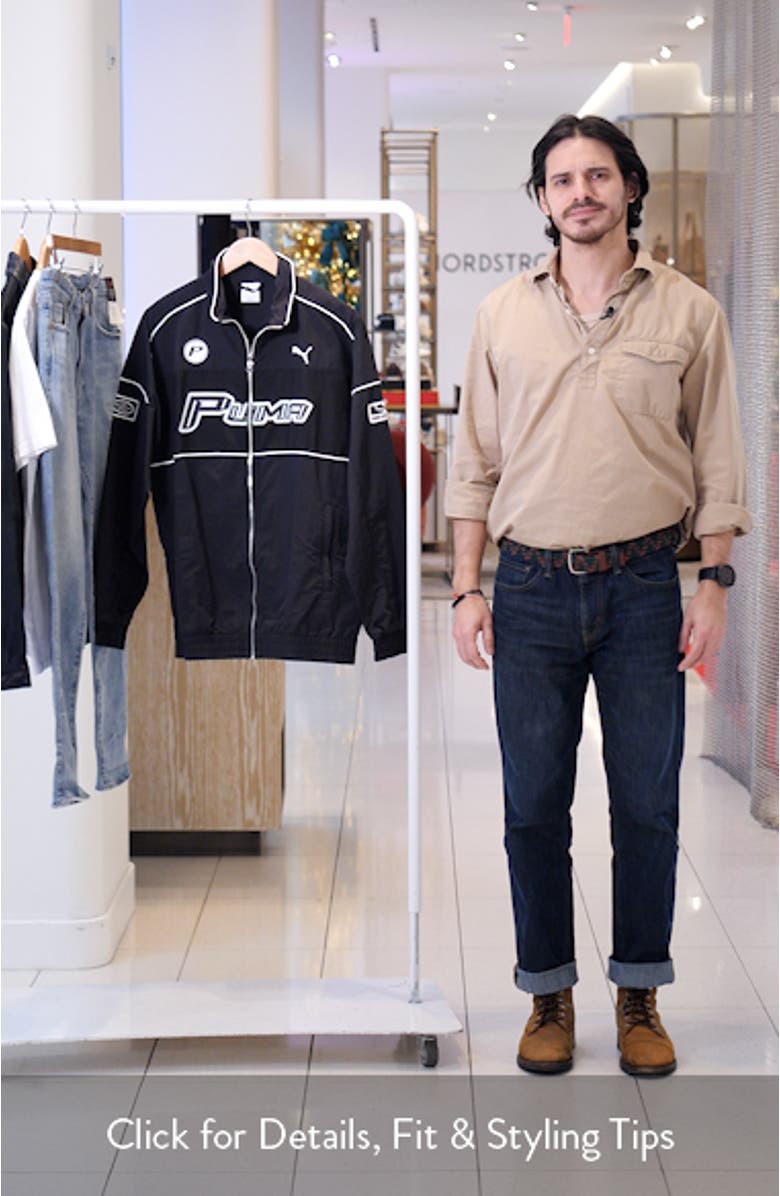 Relaxed Speed Driver Series Graphic Track Jacket, sales video thumbnail