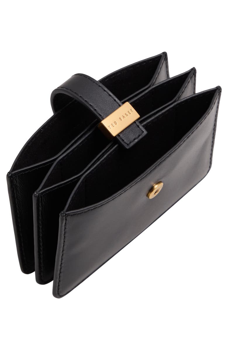 Ted Baker London Riann Leather Cardholder, Alternate, color, 