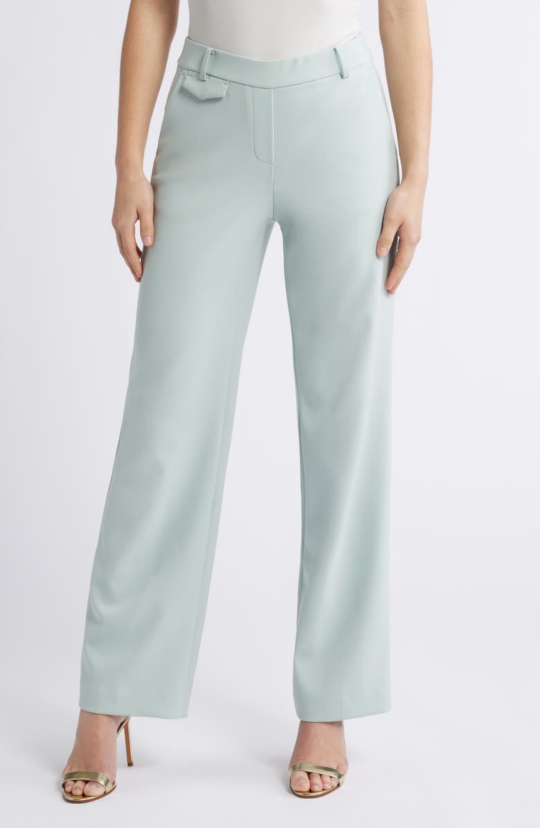 Anne Klein Pull-On Wide Leg Trousers, Main, color, 