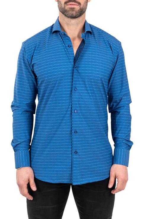 Einstein Stretch Spectecal Button-Up Shirt