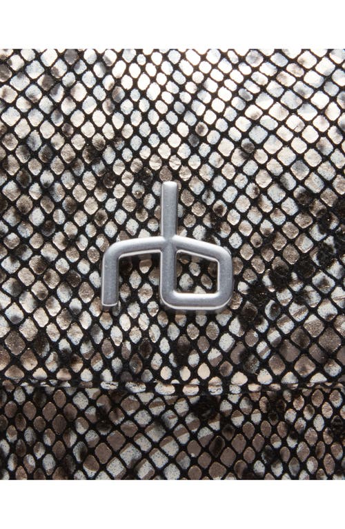 Rag & Bone Small Chelsea Flap Snake Embossed Leather Convertible Shoulder Bag In Multi