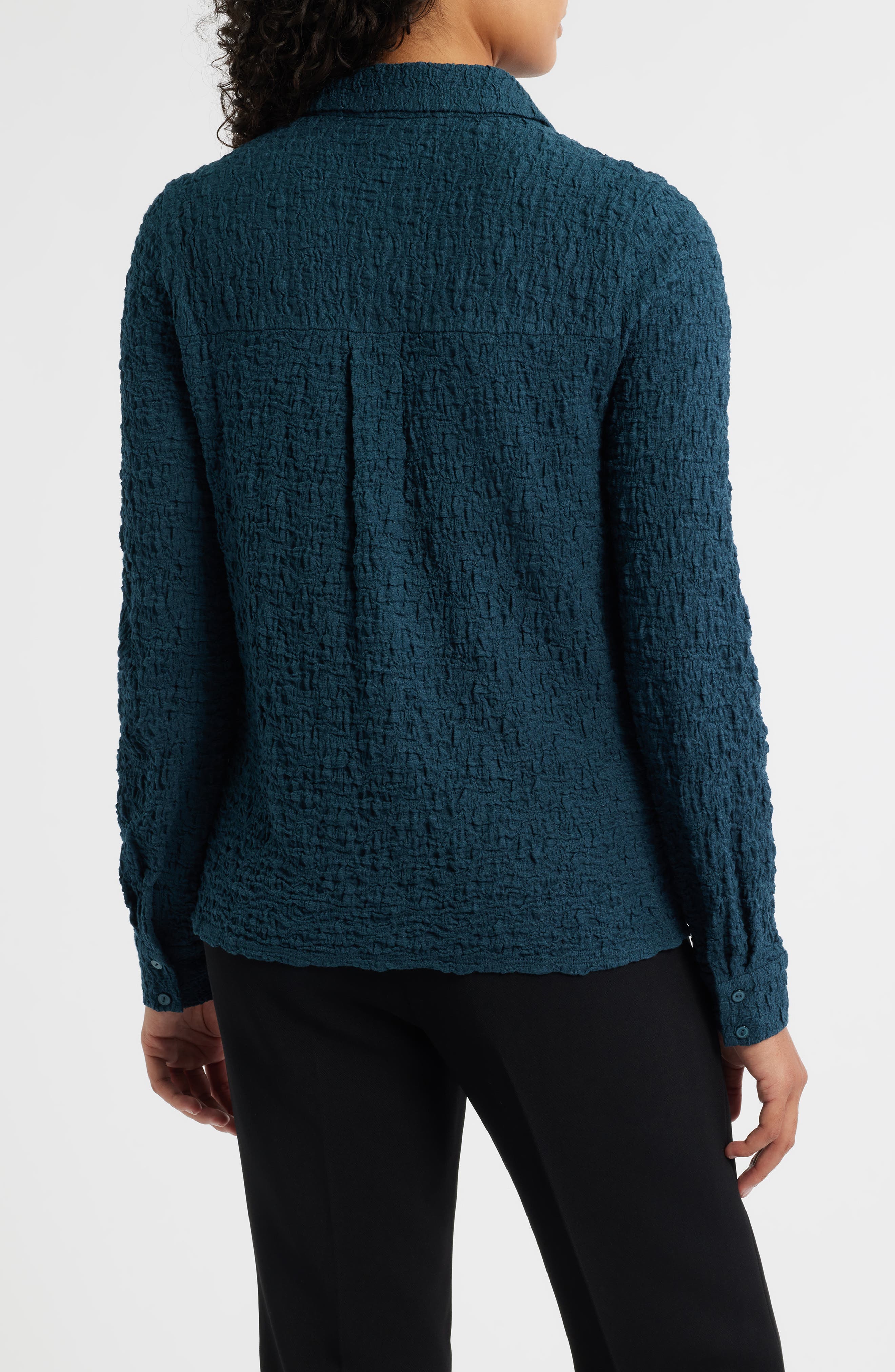 Texture Organic Cotton Blend Button-Up Shirt - image 2