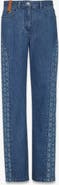 MCM Monogram Jeans in Denim Jacquard