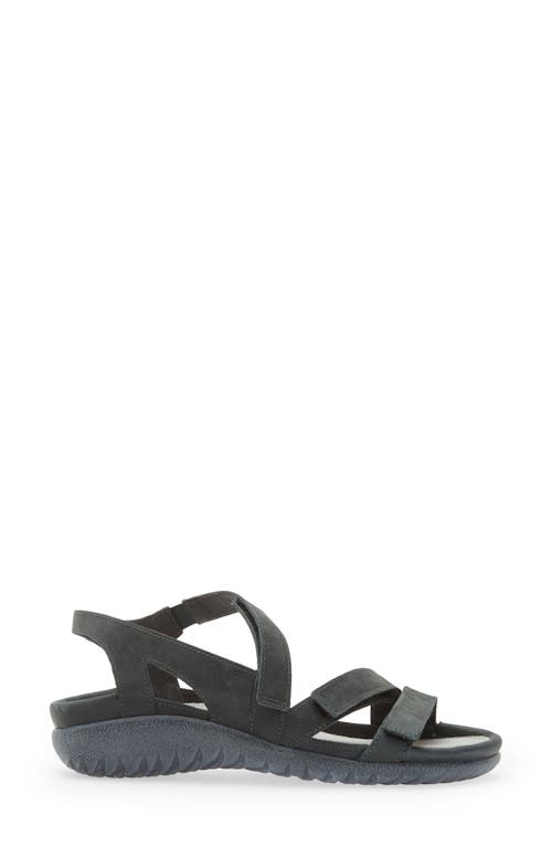 Naot Whetu Water Repellent Sandal In Oily Shadow Nubuck