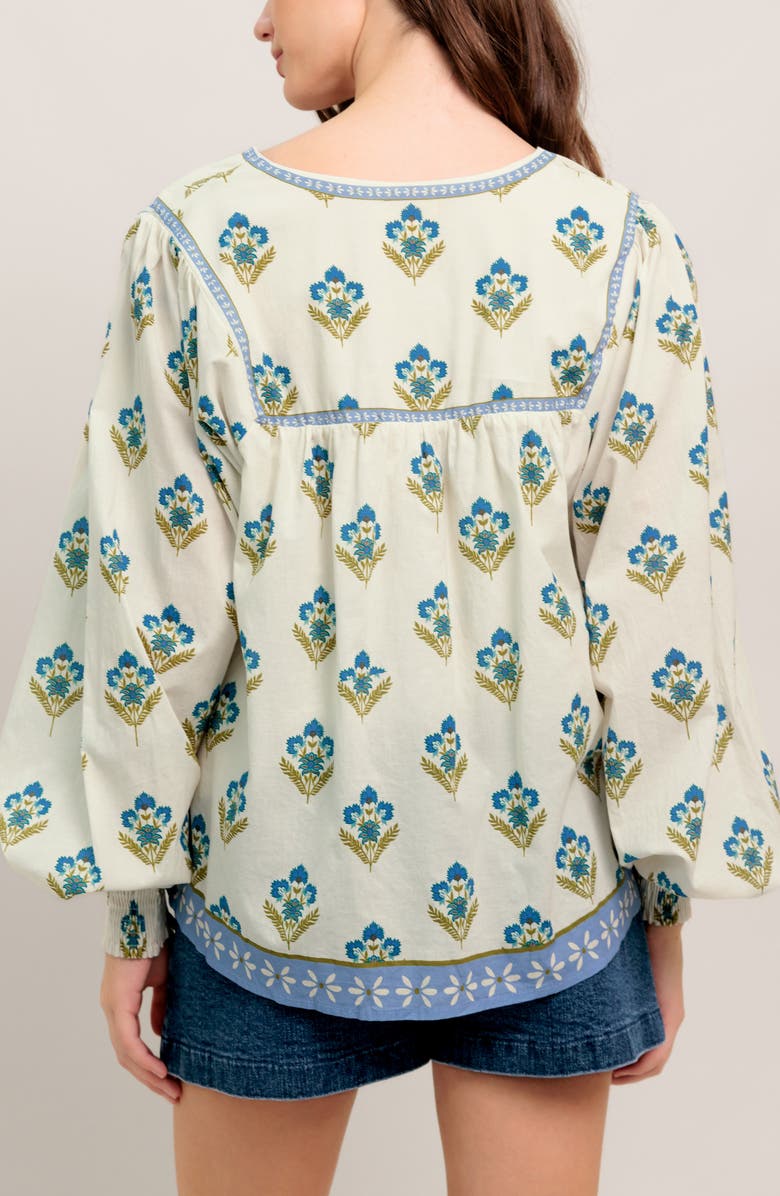 FLYING TOMATO Printed Woven Top, Alternate, color, Ivory