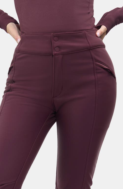 Halfdays Emma Water Resistant Fleece Lined Ski Pants In Purple