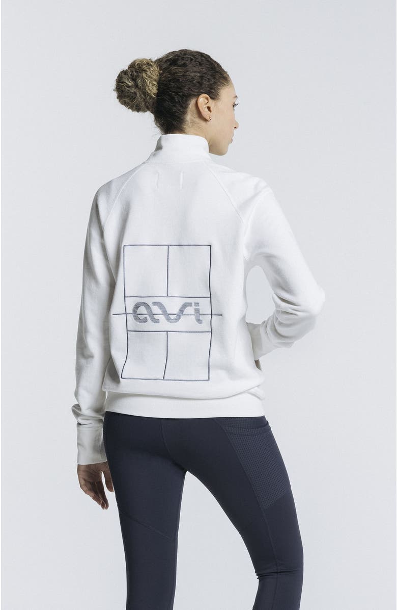 AVI Pickleball Warmup Pullover, Alternate, color, White Lotus