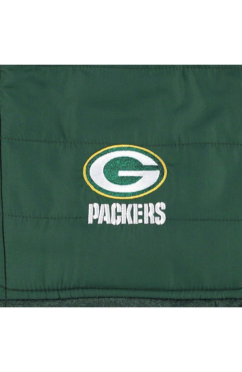 DUNBROOKE Men's Dunbrooke Heather Green Green Bay Packers Explorer Tech Full-Zip Jacket, Alternate, color,