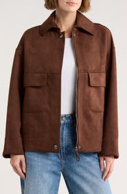 MAX STUDIO Faux Suede Jacket