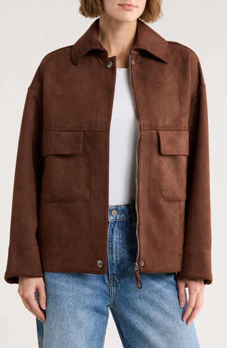 MAX STUDIO Faux Suede Jacket