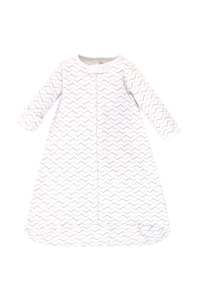 Organic-Cotton Long-Sleeve Wearable Sleeping Bag, Sack, Blanket, Alternate, color, Marching Elephant