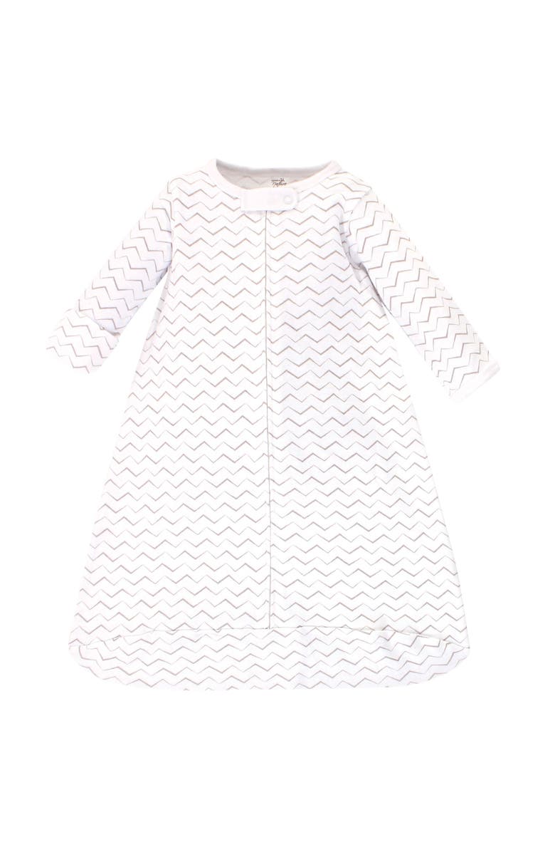 Touched by Nature Organic-Cotton Long-Sleeve Wearable Sleeping Bag, Sack, Blanket, Alternate, color, Marching Elephant