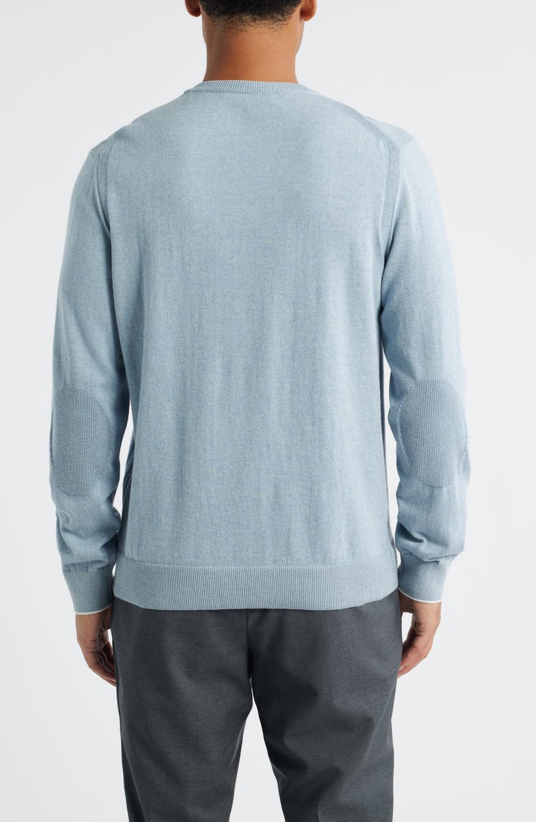 Jack Victor Grassi Crewneck Cotton & Cashmere Sweater, Alternate, color, Light Blue