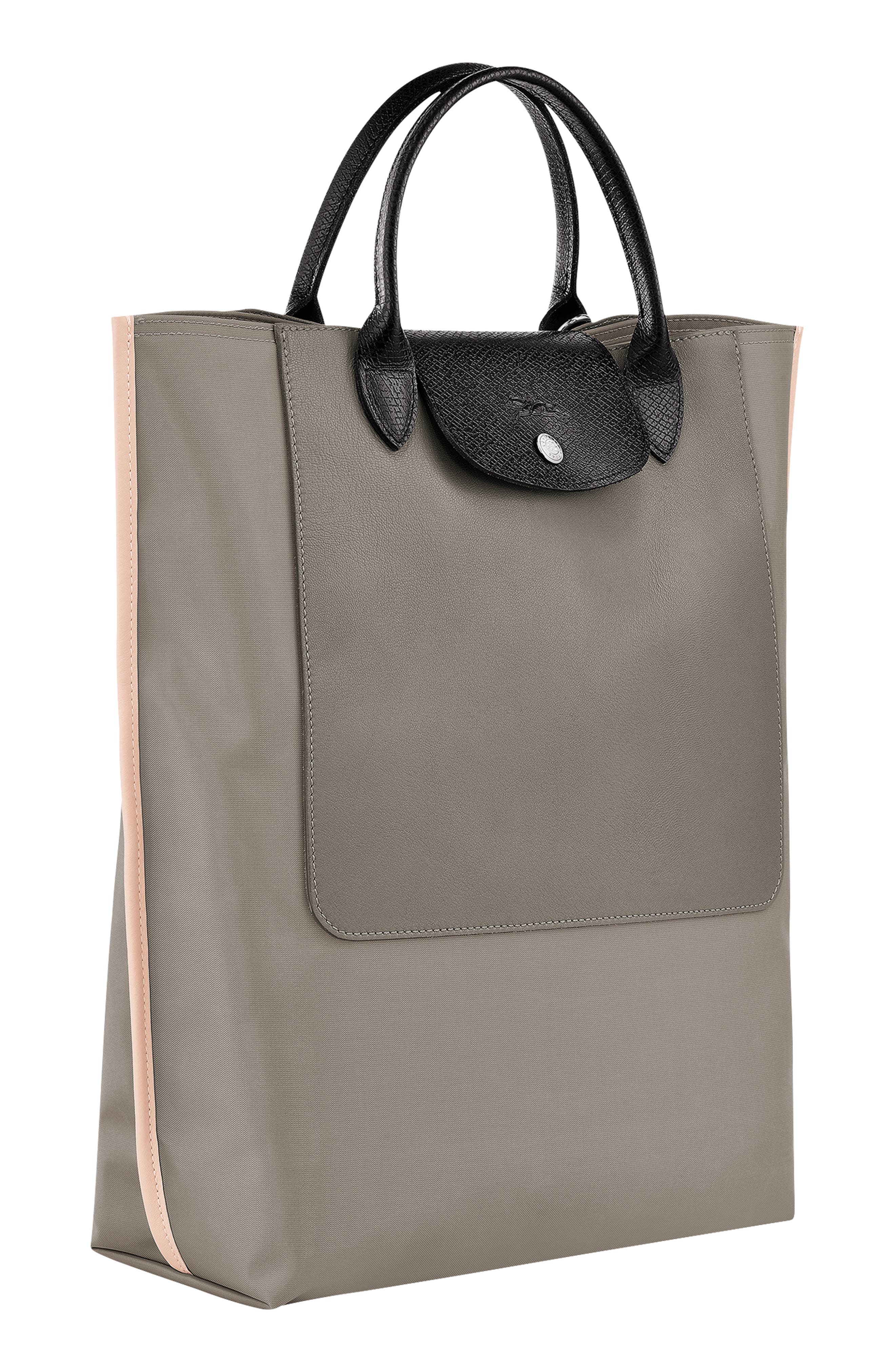 Longchamp Medium Cabas Replay Recycled Canvas Tote, Alternate, color, 