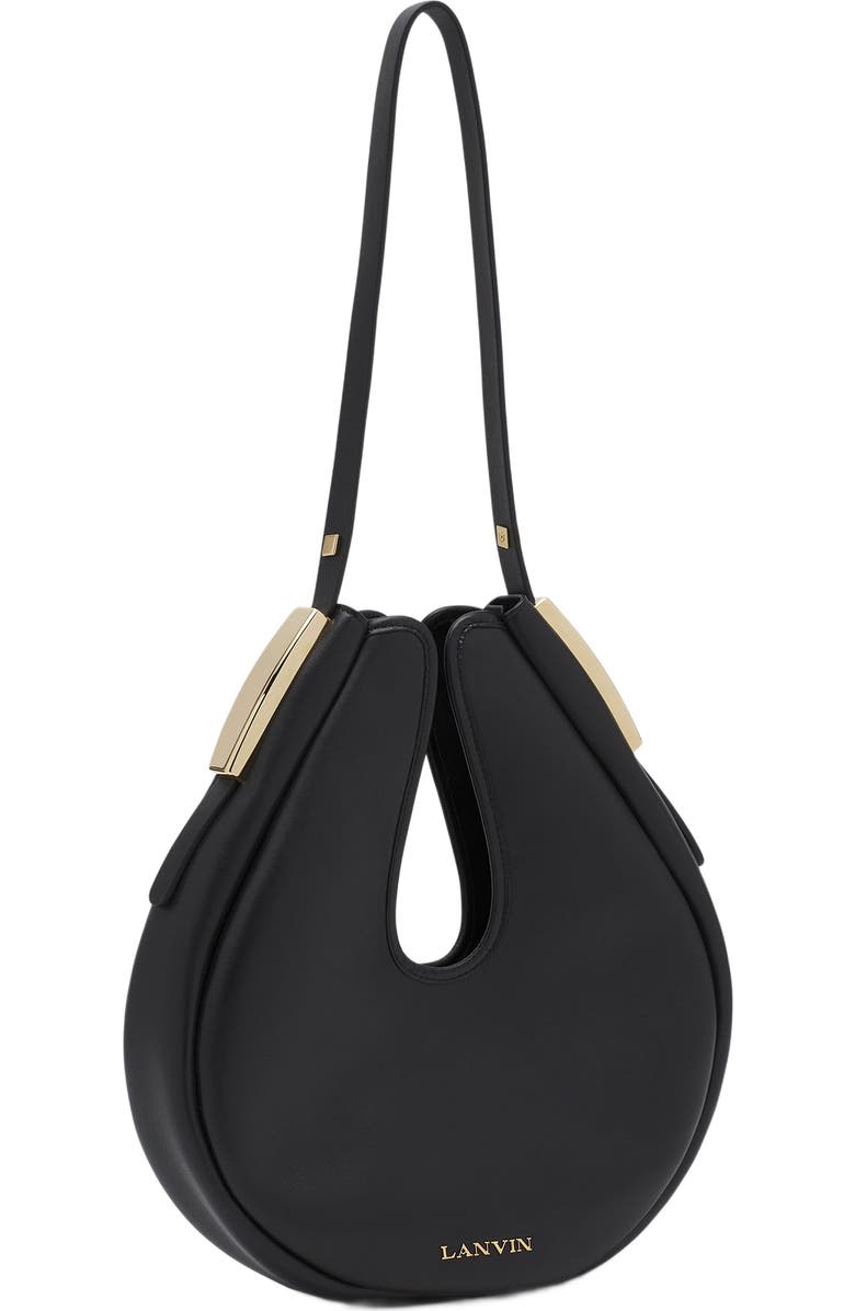 Lanvin Hobo Cymbal Leather Bag, Alternate, color,