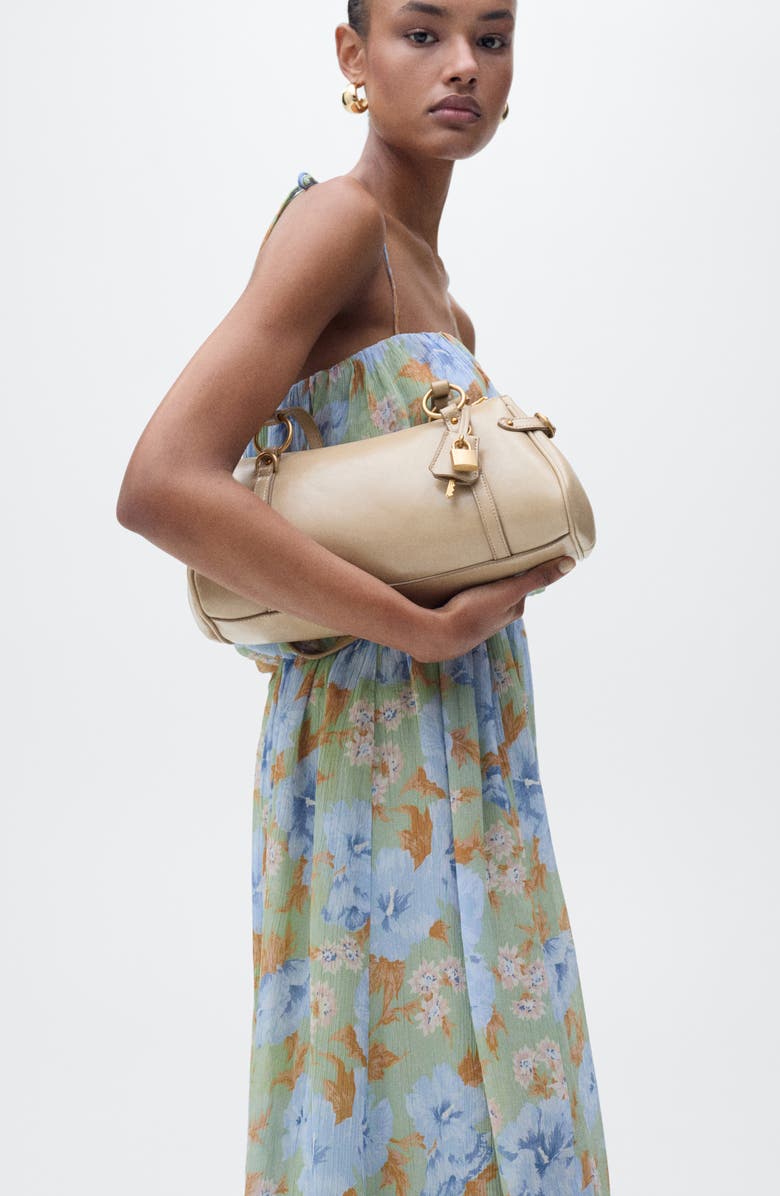 MANGO Floral Blouson Sundress, Alternate, color,