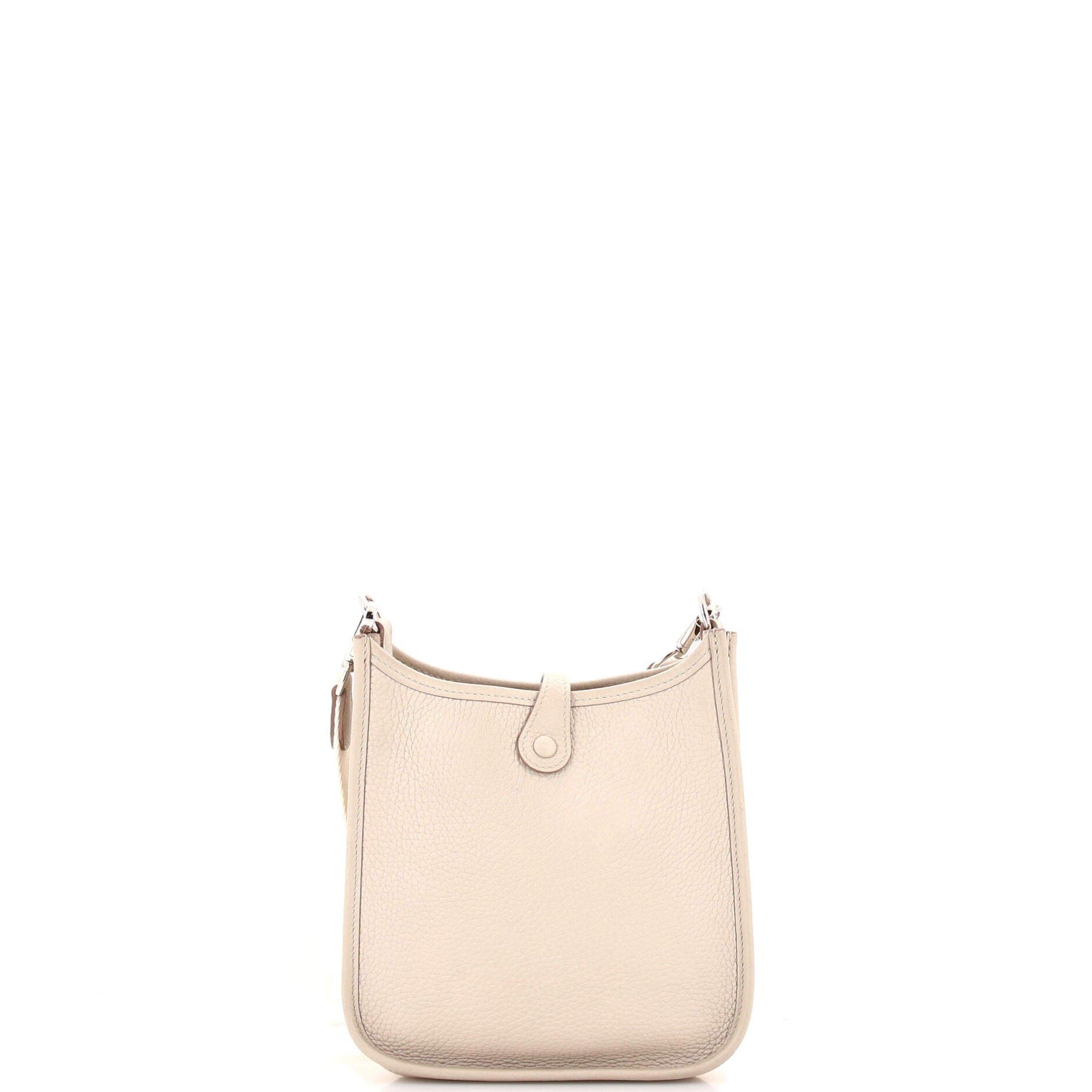 Pre-Owned Hermes Evelyne Bag Gen III Clemence TPM, Alternate, color, Beton