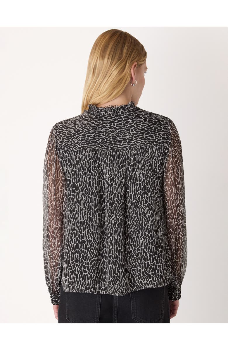 Whistles Dragonfly Print Blouse, Alternate, color, Black/White