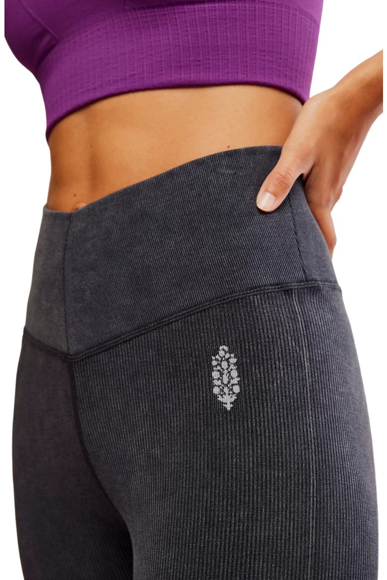FP Movement Go to Smooth Flare Leggings, Alternate, color, WASHED BLACK