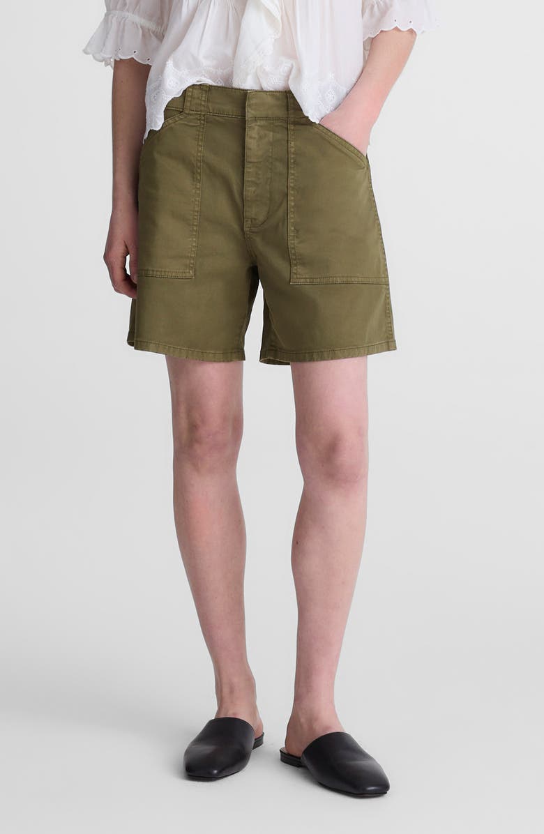 Madewell Essex Utility Shorts, Main, color, Faded Ivy