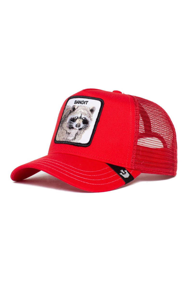 The Bandit Trucker Hat, Main, color, RED