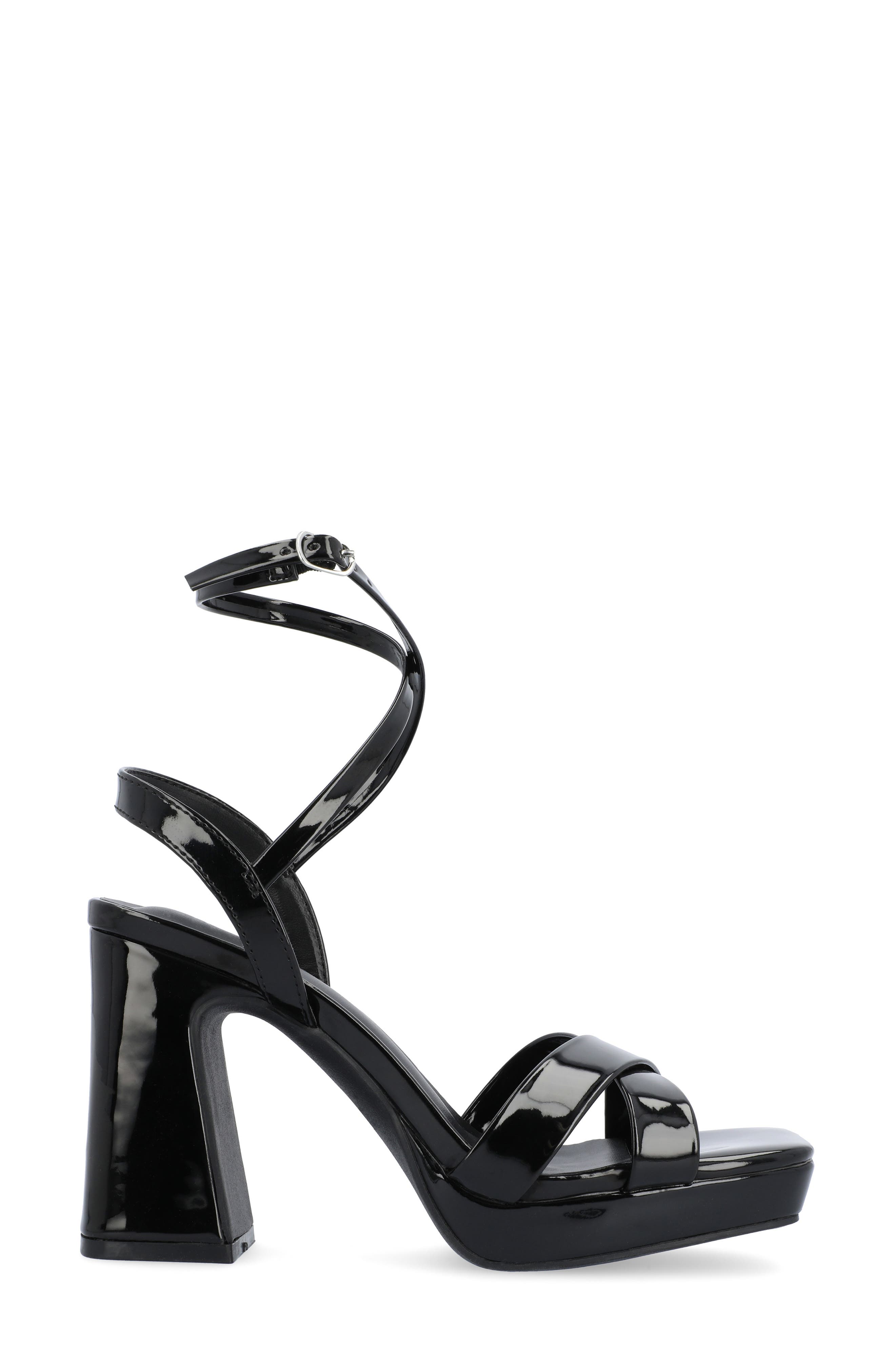 Journee Collection Zorana Strappy Platform Sandal, Alternate, color, Black
