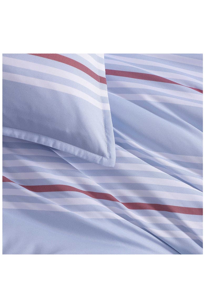 Lido Stripe Comforter Set, Alternate, color, BLUE/ RED