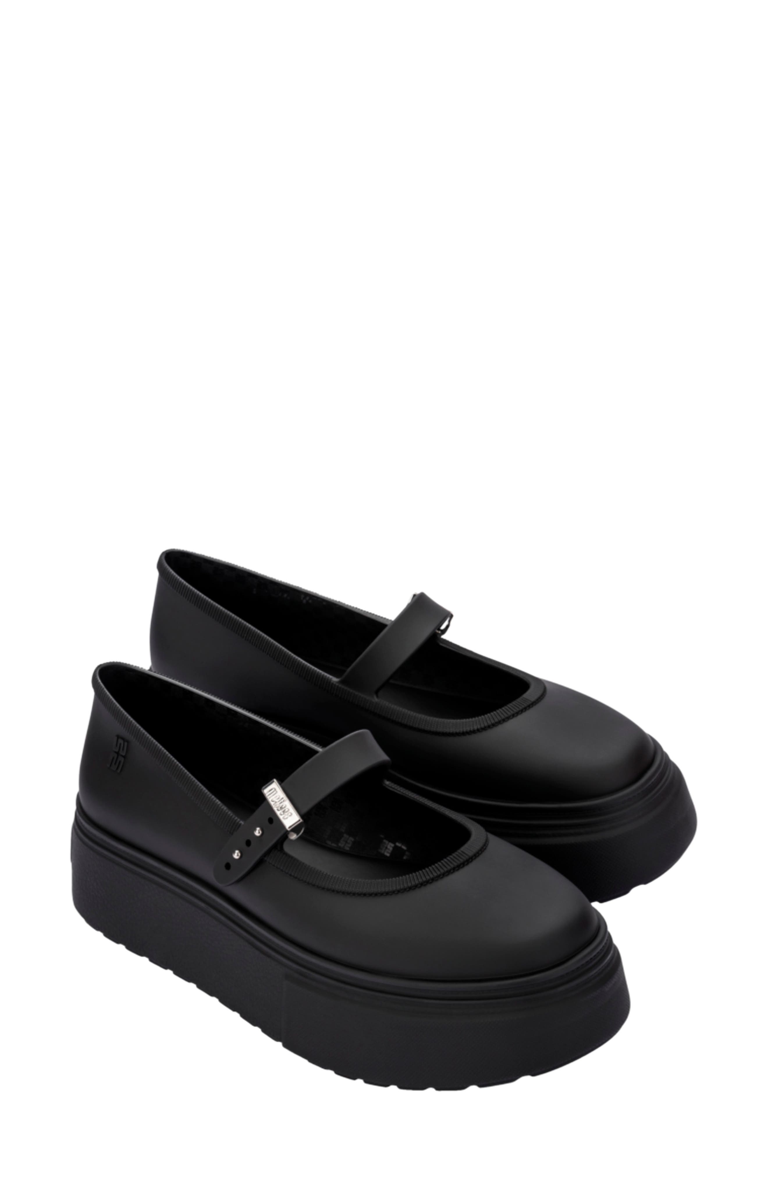 Melissa Soft Ballerina Platform Mary Jane, Main, color, Black