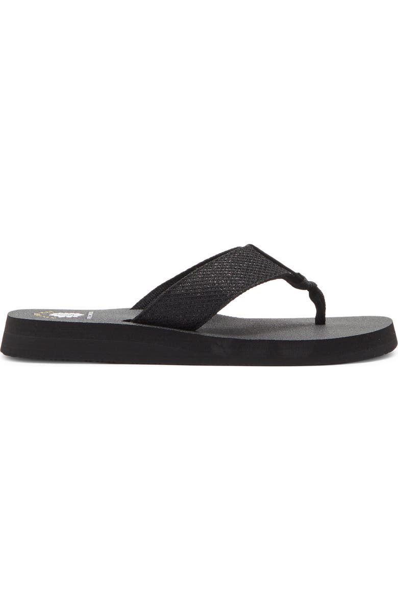 Yellow Box Premium Dax Flip Flop, Alternate, color, Black