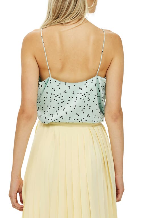 Topshop Patterned Camisole In Blue