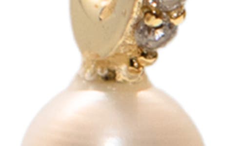 Argento Vivo Pavé Faux Pearl Drop Earrings In Gold