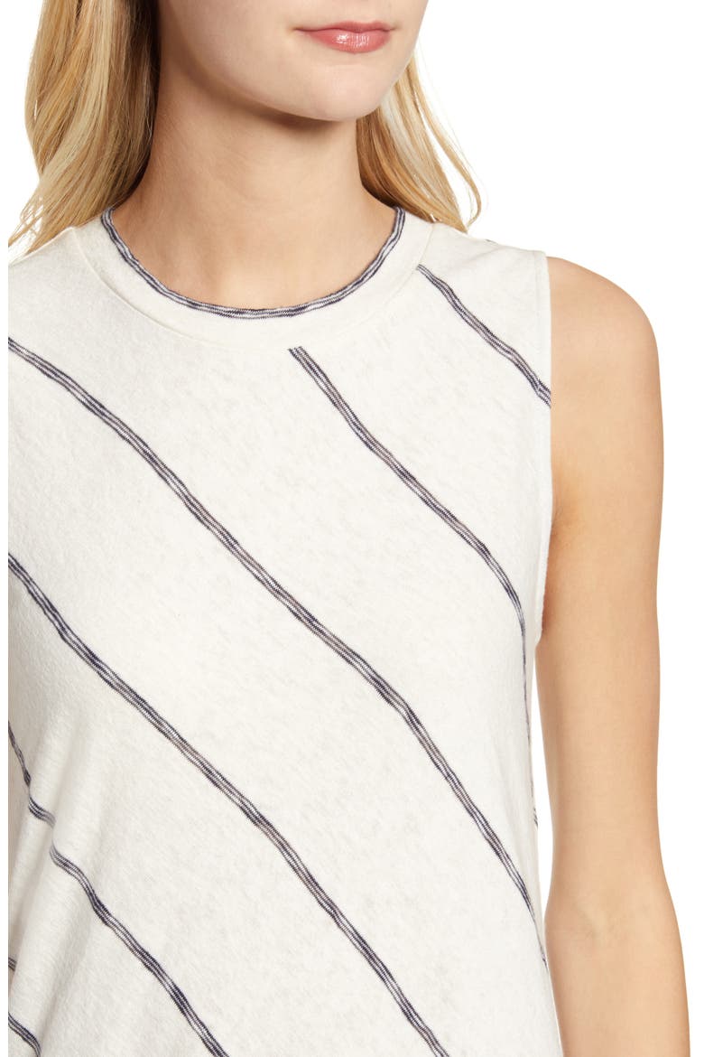Striped Maxi Dress, Alternate, color, VANILLA CREAM