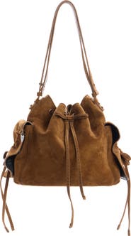 Acne Studios Multipocket Suede Bucket Bag