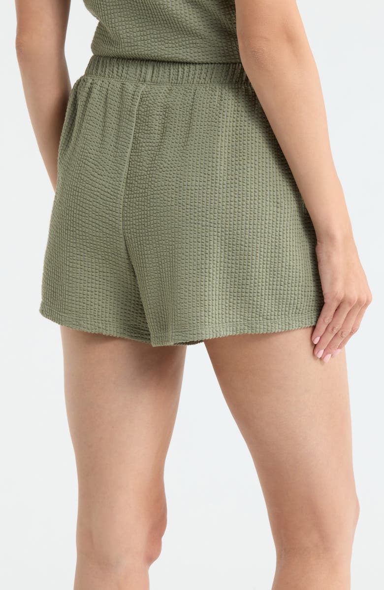 Lunya Stretch Organic Cotton Seersucker Lounge Shorts, Alternate, color, 